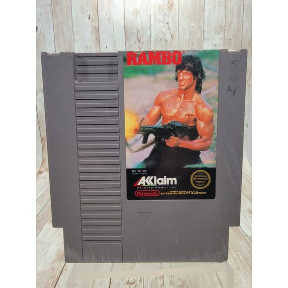 Rambo - Nintendo Entertainment System NES Authentic Game - Picture 1 of 3